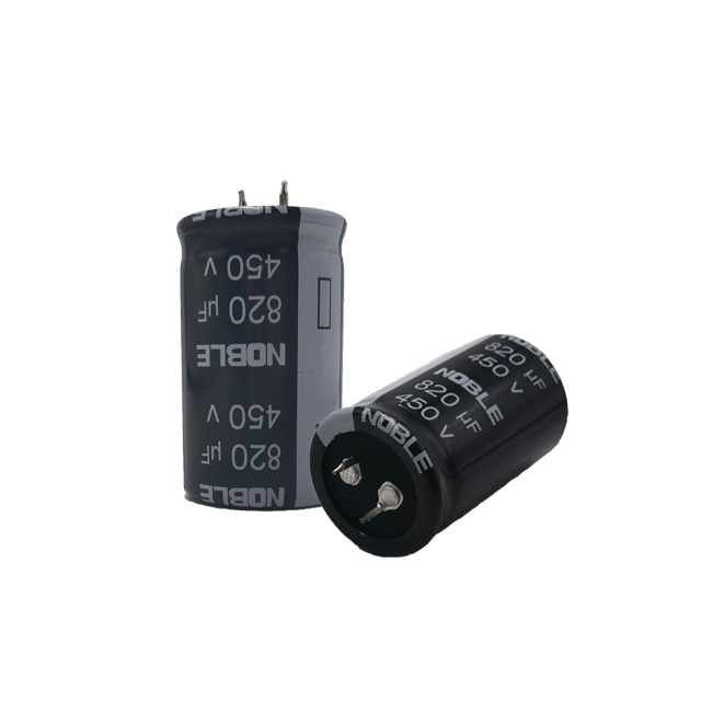全新原装牛角型820uf 450V硬脚电解向日葵视频色板